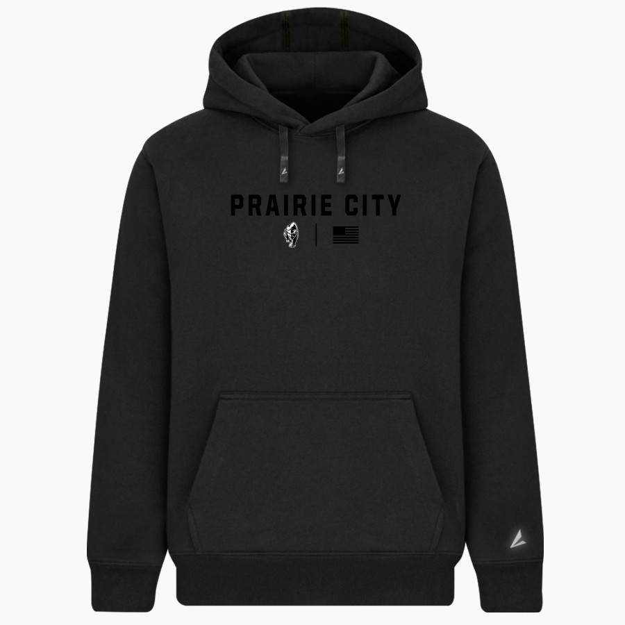 PRAIRIE CITY SCHOOL PANTHERS <span class="pdp-name-mascot">PRAIRIE CITY PANTHERS</span> BSN SPORTS Men's Cotton Rich Fleece Hoodie