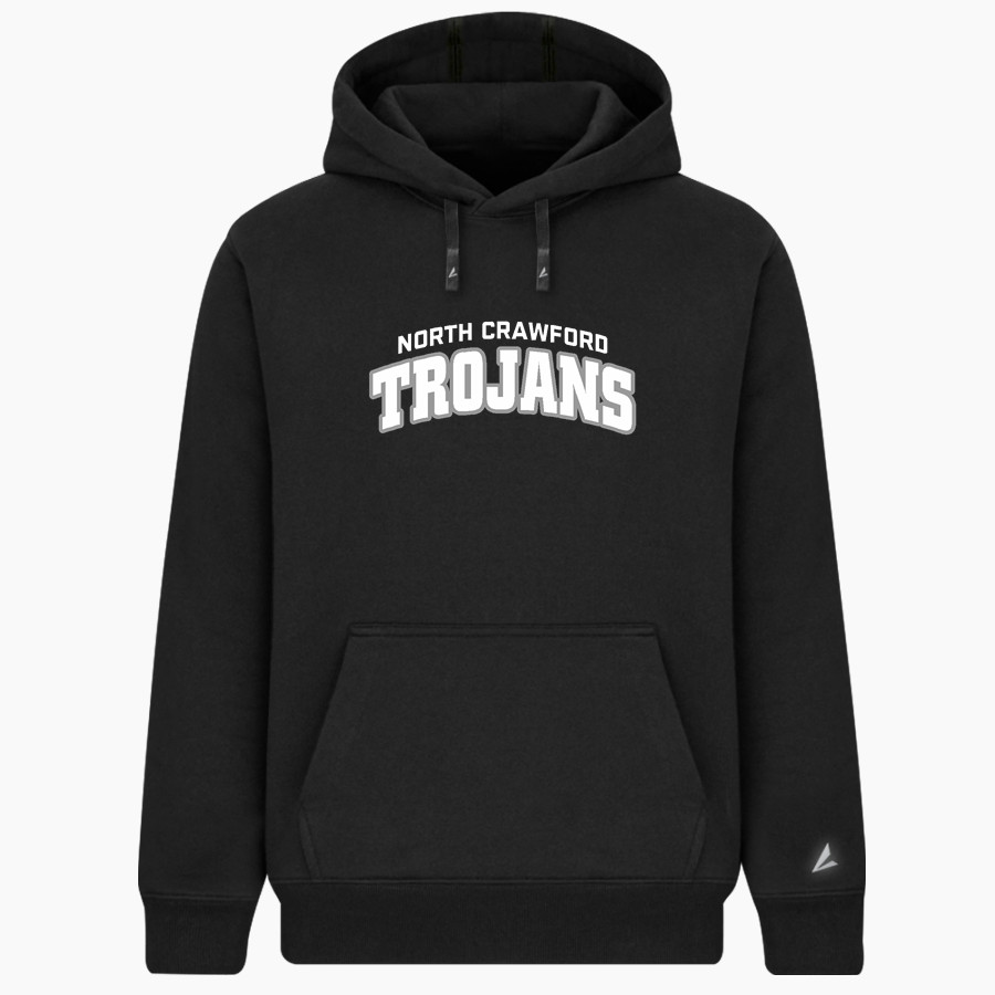 North Crawford Trojans BSN SPORTS Men's Cotton Rich Fleece Hoodie