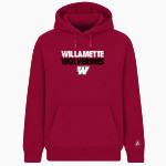 Willamette Wolverines BSN SPORTS Men's Cotton Rich Fleece Hoodie Front Thumbnail