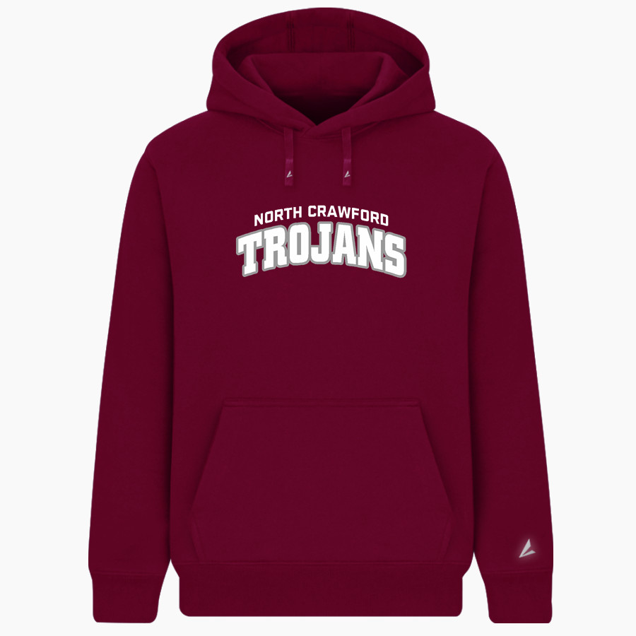 North Crawford Trojans BSN SPORTS Men's Cotton Rich Fleece Hoodie