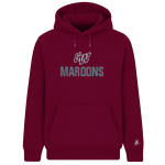 GEORGE WYTHE HIGH SCHOOL MAROONS <span class="pdp-name-mascot">GEORGE WYTHE MAROONS</span> BSN SPORTS Men's Cotton Rich Fleece Hoodie Front Thumbnail