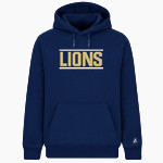 ALPHA OMEGA ACADEMY LIONS <span class="pdp-name-mascot">ALPHA OMEGA ACADEMY LIONS</span> BSN SPORTS Men's Cotton Rich Fleece Hoodie Front Thumbnail