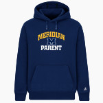 Meridian Warriors BSN SPORTS Men's Cotton Rich Fleece Hoodie Front Thumbnail