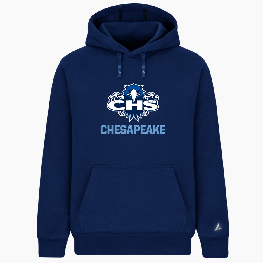 CHESAPEAKE HIGH SCHOOL BAYHAWKS BSN SPORTS Men's Cotton Rich Fleece Hoodie