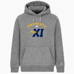 Pius XI Catholic High School Official Online Store <span class="pdp-name-mascot">Pius XI Popes</span> BSN SPORTS Men's Cotton Rich Fleece Hoodie Front Thumbnail