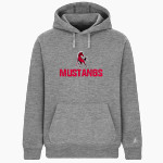 FRONTIER HIGH SCHOOL MUSTANGS BSN SPORTS Men's Cotton Rich Fleece Hoodie Front Thumbnail