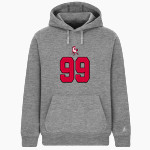 FRONTIER HIGH SCHOOL MUSTANGS BSN SPORTS Men's Cotton Rich Fleece Hoodie Front Thumbnail