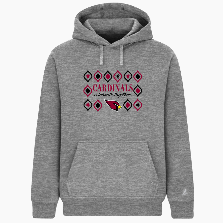 MAYVILLE HIGH SCHOOL CARDINALS BSN SPORTS Men's Cotton Rich Fleece Hoodie