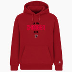 CHURCHILL HIGH SCHOOL CHARGERS BSN SPORTS Men's Cotton Rich Fleece Hoodie Front Thumbnail