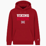 Montgomery Vikings BSN SPORTS Men's Cotton Rich Fleece Hoodie Front Thumbnail