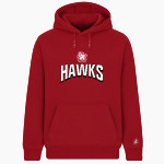 APIS Hawks BSN SPORTS Men's Cotton Rich Fleece Hoodie Front Thumbnail