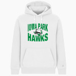 IOWA PARK HIGH SCHOOL HAWKS BSN SPORTS Men's Cotton Rich Fleece Hoodie Front Thumbnail