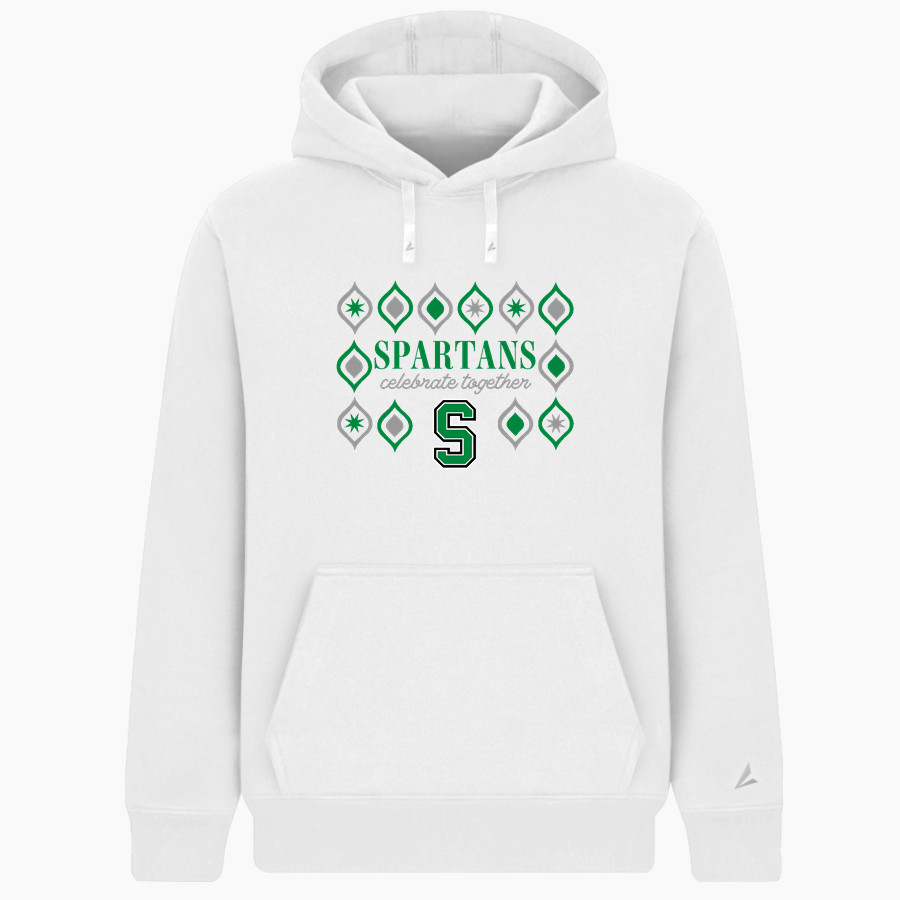 WEST MONONA HIGH SCHOOL SPARTANS BSN SPORTS Men's Cotton Rich Fleece Hoodie