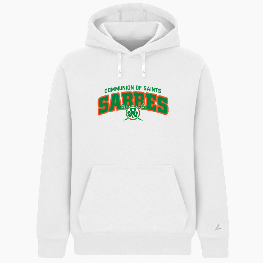 Communion of Saints School Sabres official sideline store <span class="pdp-name-mascot">Communion of Saints School Sabres</span> BSN SPORTS Men's Cotton Rich Fleece Hoodie