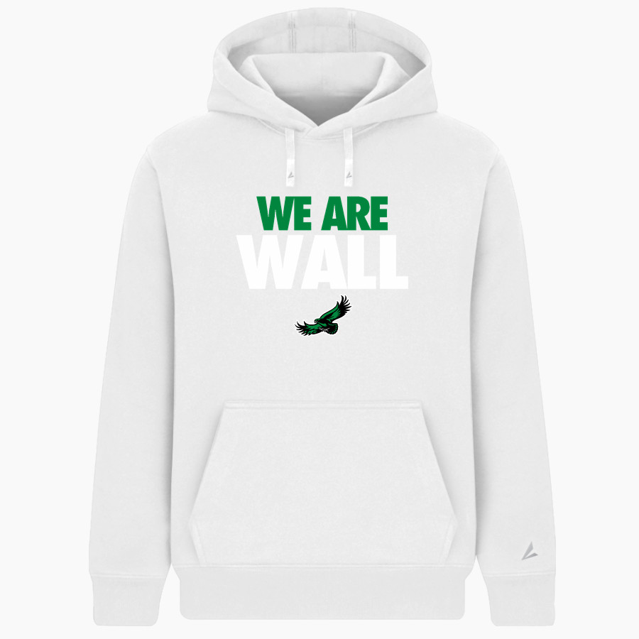 WALL HIGH SCHOOL HAWKS BSN SPORTS Men's Cotton Rich Fleece Hoodie