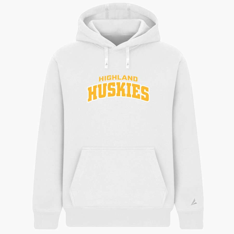HIGHLAND HIGH SCHOOL HUSKIES BSN SPORTS Men's Cotton Rich Fleece Hoodie