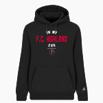 F.C. HIGHLAND F.C. HIGHLAND BSN SPORTS Women's Cotton Rich Fleece Hoodie Front Thumbnail