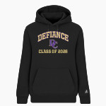Defiance College Yellow Jackets BSN SPORTS Women's Cotton Rich Fleece Hoodie Front Thumbnail