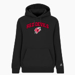 GREAT FALLS HIGH SCHOOL RED DEVILS BSN SPORTS Women's Cotton Rich Fleece Hoodie Front Thumbnail