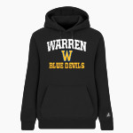 Warren Blue Devils <span class="pdp-name-mascot">Warren Blue Devils</span> BSN SPORTS Women's Cotton Rich Fleece Hoodie Front Thumbnail