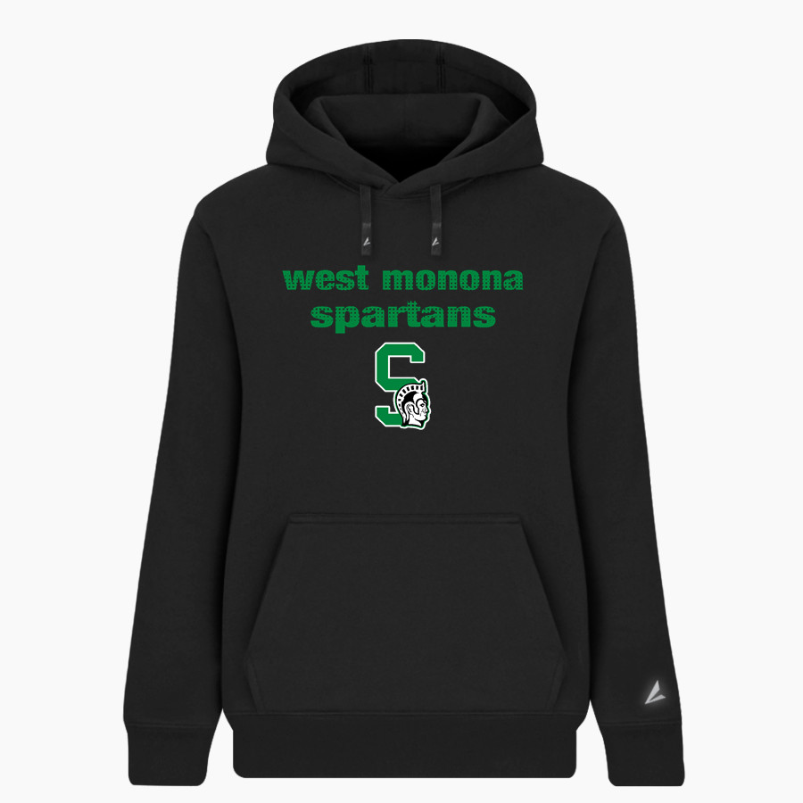 WEST MONONA HIGH SCHOOL SPARTANS BSN SPORTS Women's Cotton Rich Fleece Hoodie