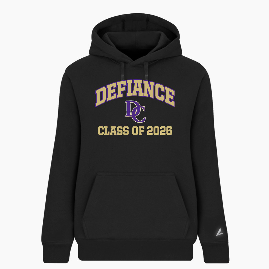 Defiance College Yellow Jackets BSN SPORTS Women's Cotton Rich Fleece Hoodie