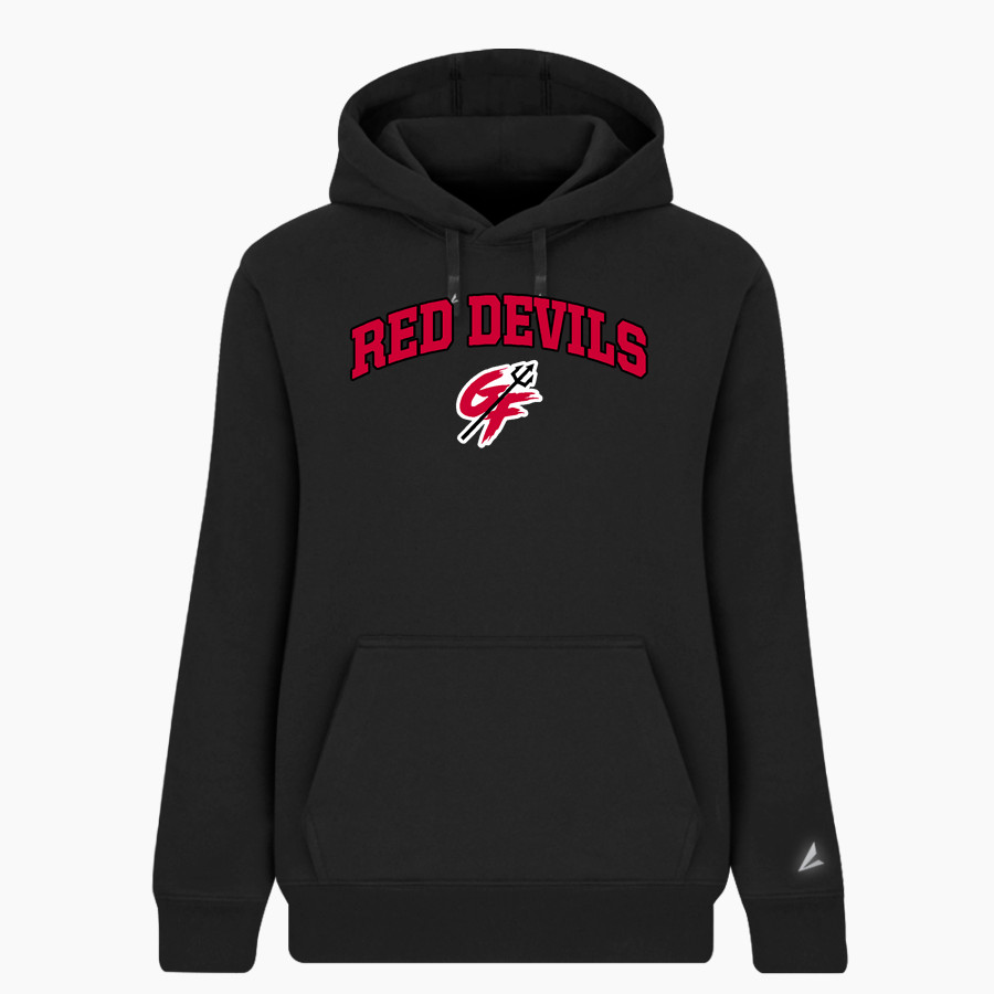 GREAT FALLS HIGH SCHOOL RED DEVILS BSN SPORTS Women's Cotton Rich Fleece Hoodie