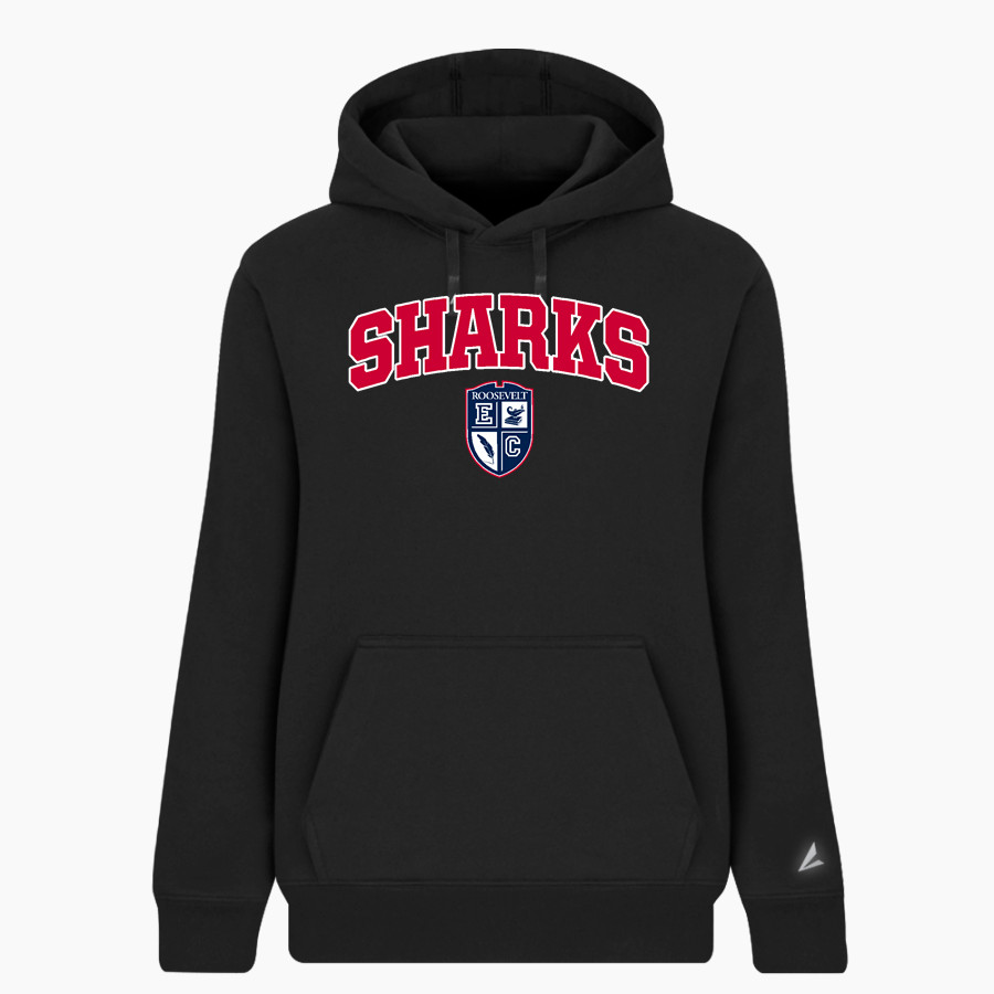 ROOSEVELT HIGH SCHOOL SHARKS BSN SPORTS Women's Cotton Rich Fleece Hoodie