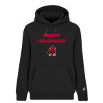 DOVER HIGH SCHOOL LONGHORNS <span class="pdp-name-mascot">DOVER LONGHORNS</span> BSN SPORTS Women's Cotton Rich Fleece Hoodie Front Thumbnail