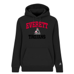 Everett Trojan <span class="pdp-name-mascot">Everett Trojans</span> BSN SPORTS Women's Cotton Rich Fleece Hoodie Front Thumbnail