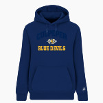 CULPEPER HIGH SCHOOL BLUE DEVILS BSN SPORTS Women's Cotton Rich Fleece Hoodie Front Thumbnail