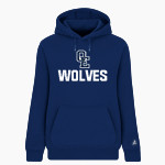 Oswego East Wolves <span class="pdp-name-mascot">Oswego East Wolves</span> BSN SPORTS Women's Cotton Rich Fleece Hoodie Front Thumbnail