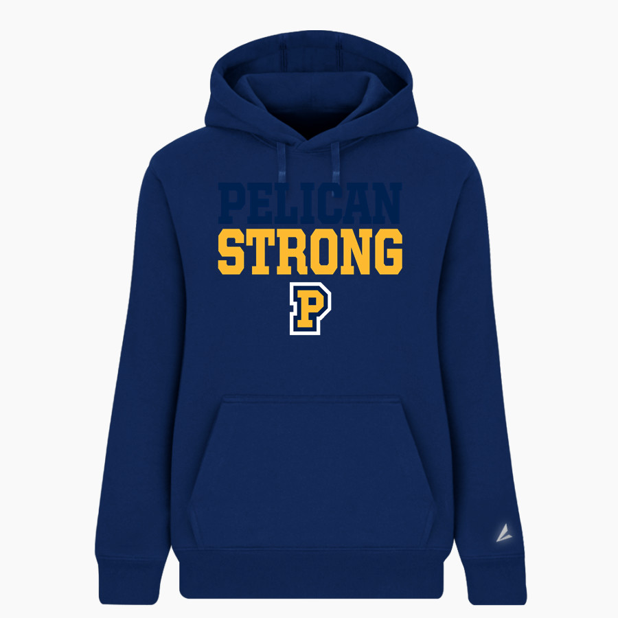 PELHAM HIGH SCHOOL official sideline store <span class="pdp-name-mascot">PELHAM MEMORIAL WHITE PELICANS</span> BSN SPORTS Women's Cotton Rich Fleece Hoodie