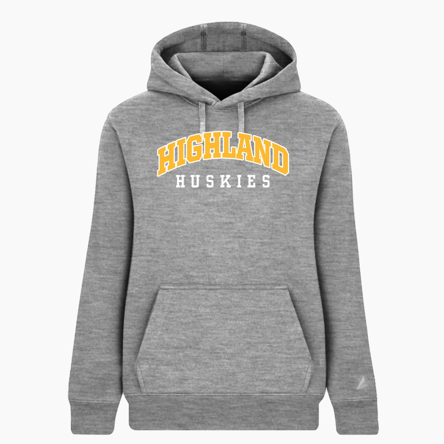 HIGHLAND HIGH SCHOOL HUSKIES BSN SPORTS Women's Cotton Rich Fleece Hoodie