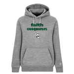 FAITH CHRISTIAN ACADEMY CONQUERORS <span class="pdp-name-mascot">FAITH CONQUERORS</span> BSN SPORTS Women's Cotton Rich Fleece Hoodie Front Thumbnail