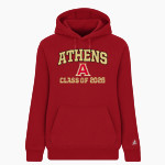 ATHENS HIGH SCHOOL RED HAWKS BSN SPORTS Women's Cotton Rich Fleece Hoodie Front Thumbnail