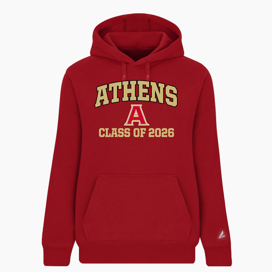 ATHENS HIGH SCHOOL RED HAWKS BSN SPORTS Women's Cotton Rich Fleece Hoodie