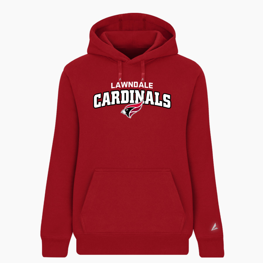 LAWNDALE HIGH SCHOOL CARDINALS <span class="pdp-name-mascot">LAWNDALE CARDINALS</span> BSN SPORTS Women's Cotton Rich Fleece Hoodie