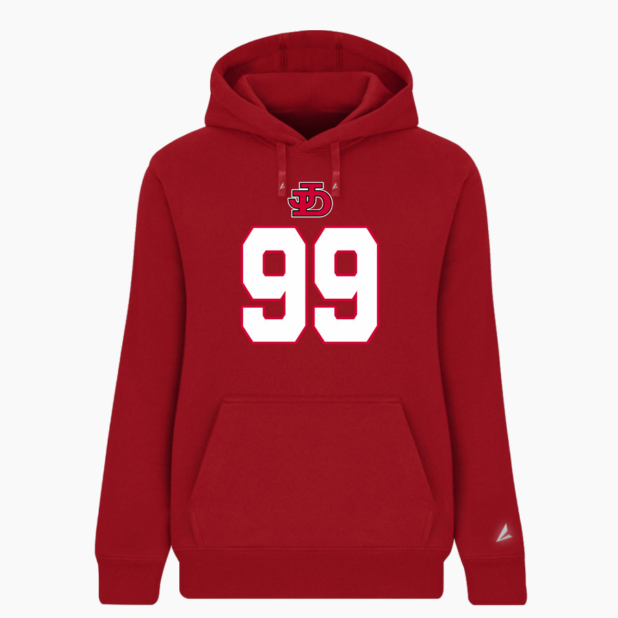Jamesville DeWitt Red Rams BSN SPORTS Women's Cotton Rich Fleece Hoodie