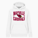 MAYVILLE HIGH SCHOOL CARDINALS BSN SPORTS Women's Cotton Rich Fleece Hoodie Front Thumbnail