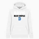DAVIS SENIOR HIGH SCHOOL BLUE DEVILS <span class="pdp-name-mascot">DAVIS BLUE DEVILS</span> BSN SPORTS Women's Cotton Rich Fleece Hoodie Front Thumbnail