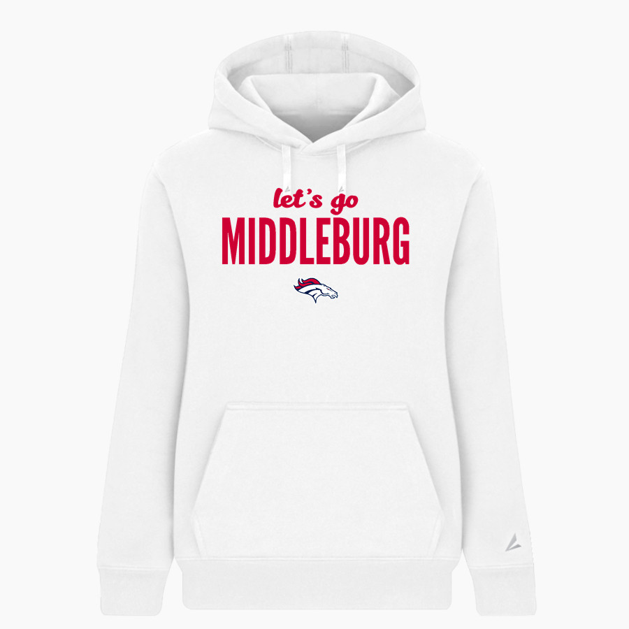 MIDDLEBURG HIGH SCHOOL BRONCOS BSN SPORTS Women's Cotton Rich Fleece Hoodie