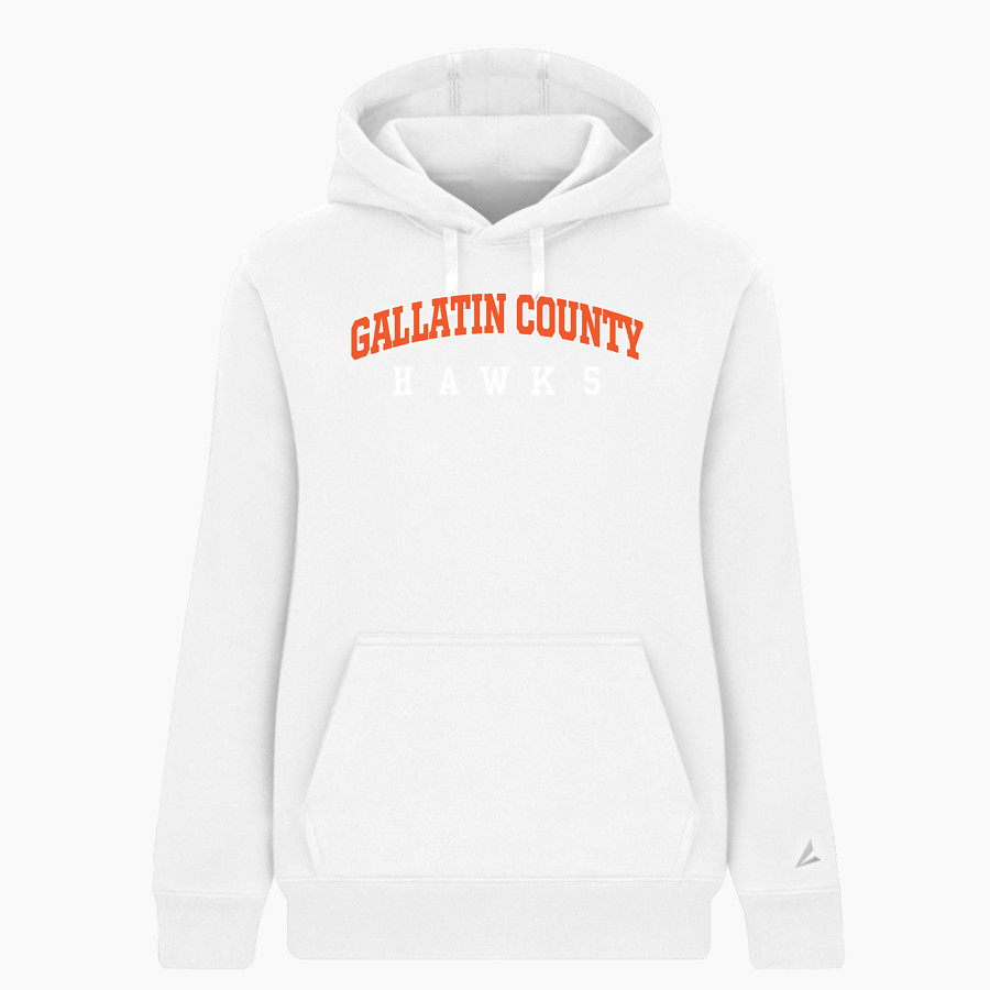 GALLATIN COUNTY HIGH SCHOOL HAWKS BSN SPORTS Women's Cotton Rich Fleece Hoodie