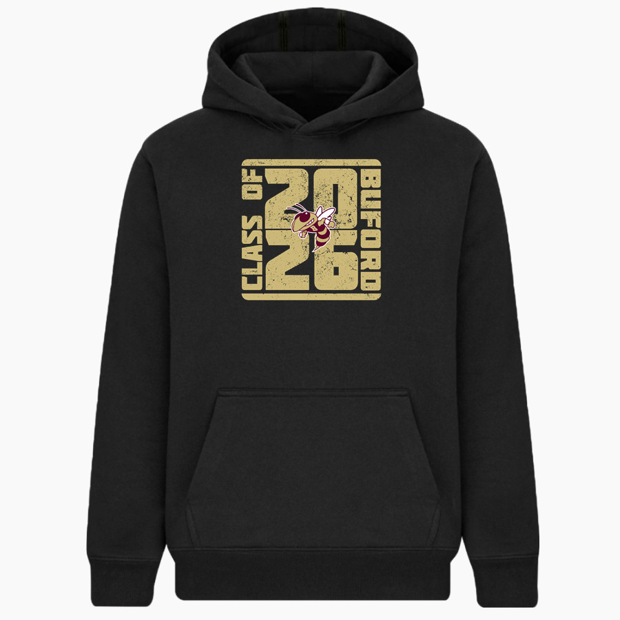 BUFORD HIGH SCHOOL YELLOW JACKETS BSN SPORTS Youth Cotton Rich Fleece Hoodie