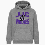 JJC Wolves <span class="pdp-name-mascot">JJC Wolves</span> BSN SPORTS Youth Cotton Rich Fleece Hoodie Front Thumbnail