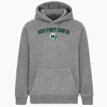 WEST POINT HIGH SCHOOL CAMPUS GREEN WAVE <span class="pdp-name-mascot">WEST POINT CAMPUS GREEN WAVES</span> BSN SPORTS Youth Cotton Rich Fleece Hoodie Front Thumbnail
