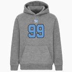 HAMPTON HIGH SCHOOL BULLDOGS <span class="pdp-name-mascot">HAMPTON BULLDOGS</span> BSN SPORTS Youth Cotton Rich Fleece Hoodie Front Thumbnail