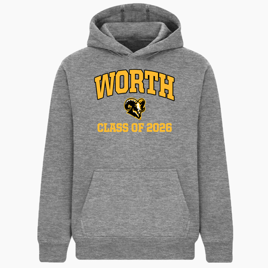 Worth Rams BSN SPORTS Youth Cotton Rich Fleece Hoodie