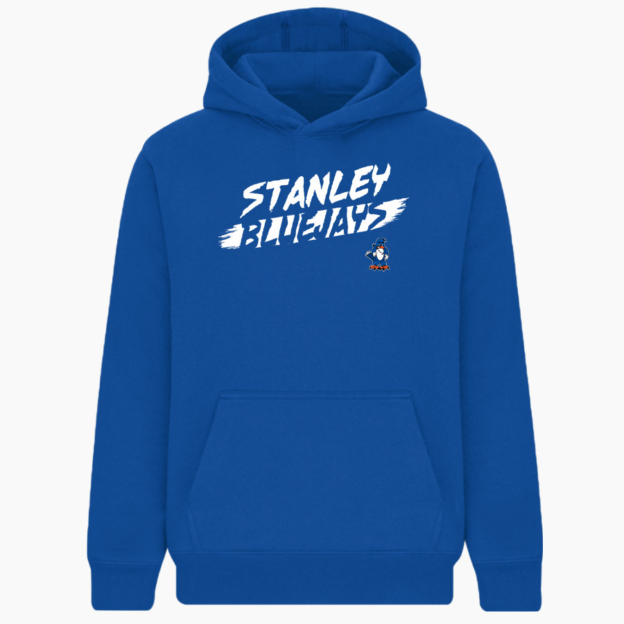 STANLEY HIGH SCHOOL BLUEJAYS BSN SPORTS Youth Cotton Rich Fleece Hoodie