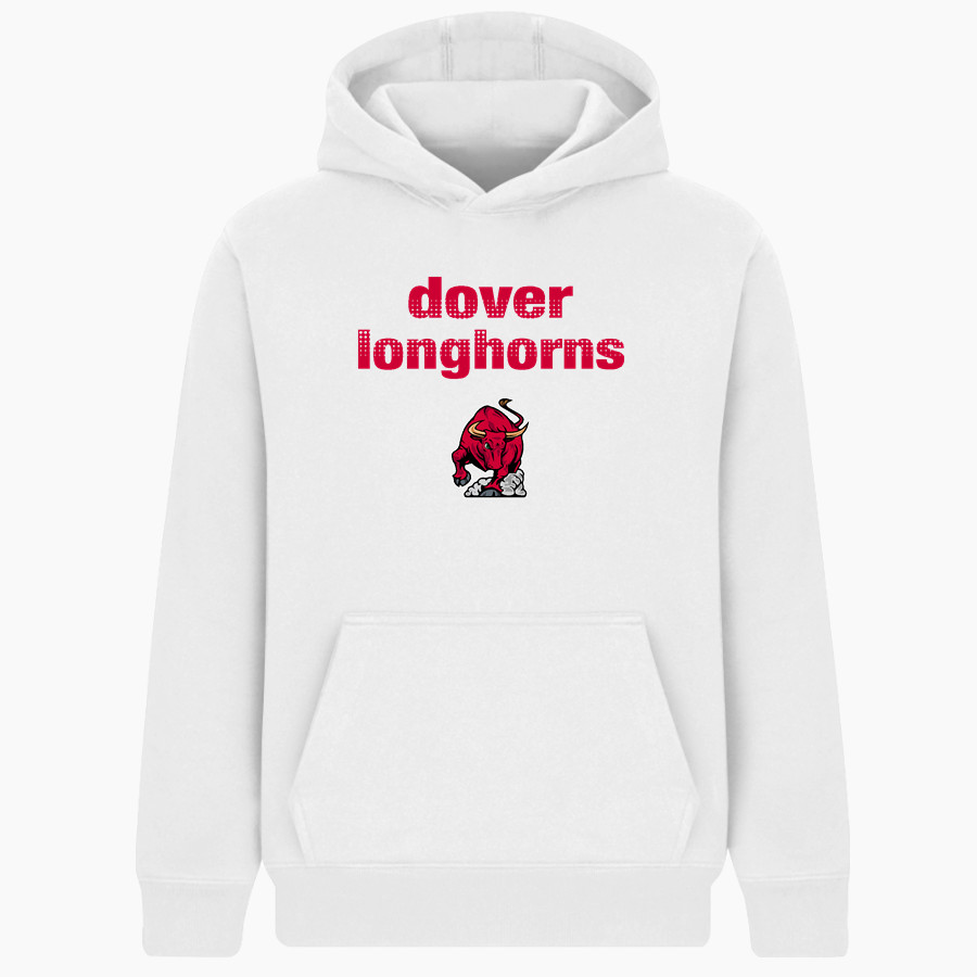 DOVER HIGH SCHOOL LONGHORNS BSN SPORTS Youth Cotton Rich Fleece Hoodie